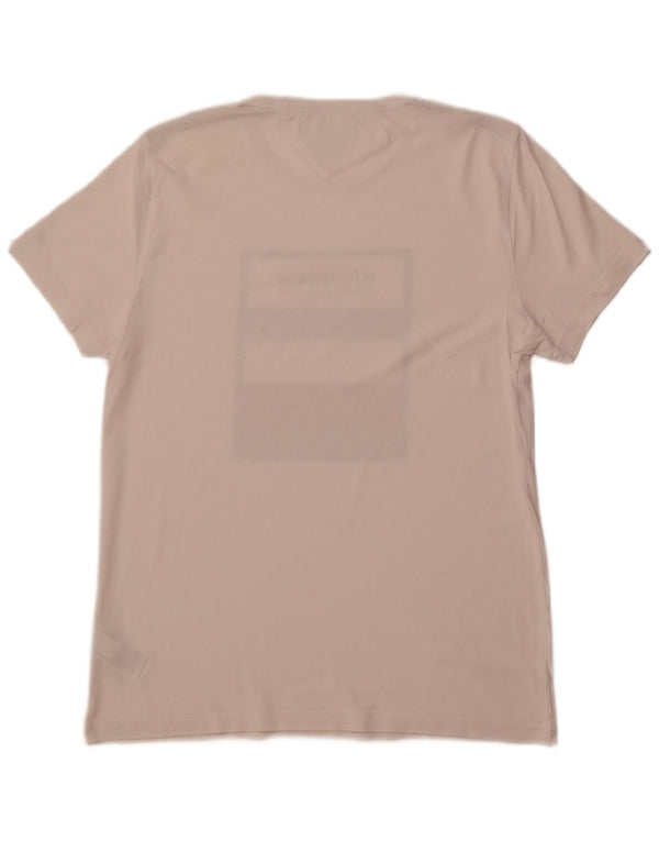 TOMMY HILFIGER Мужская футболка с рисунком, большой белый хлопок