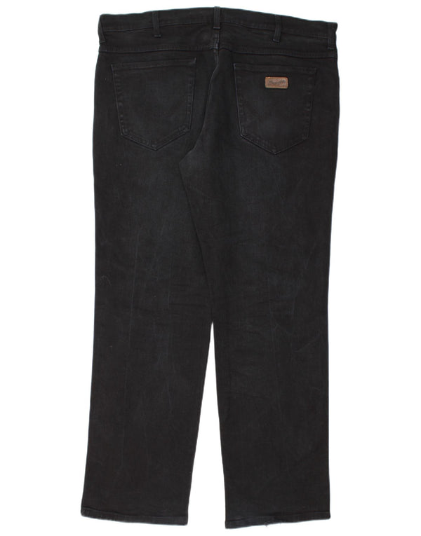 Мужские прямые джинсы Wrangler Texas Stretch W38 L32, черный хлопок