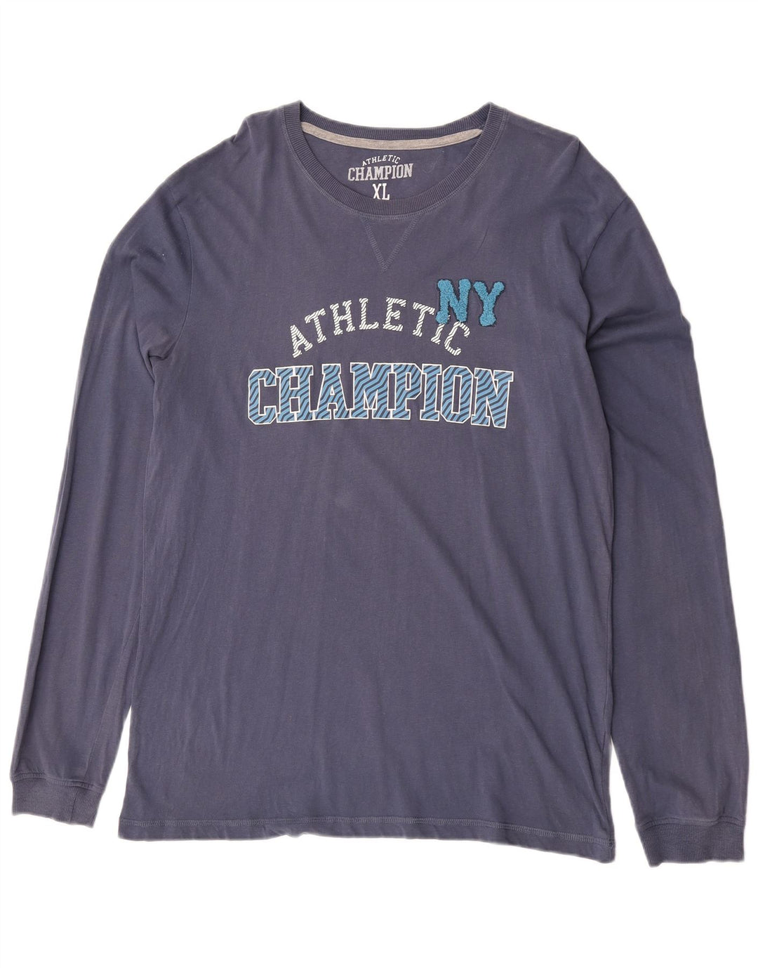 Мужской топ Champion с длинным рукавом и рисунком, XL, синий