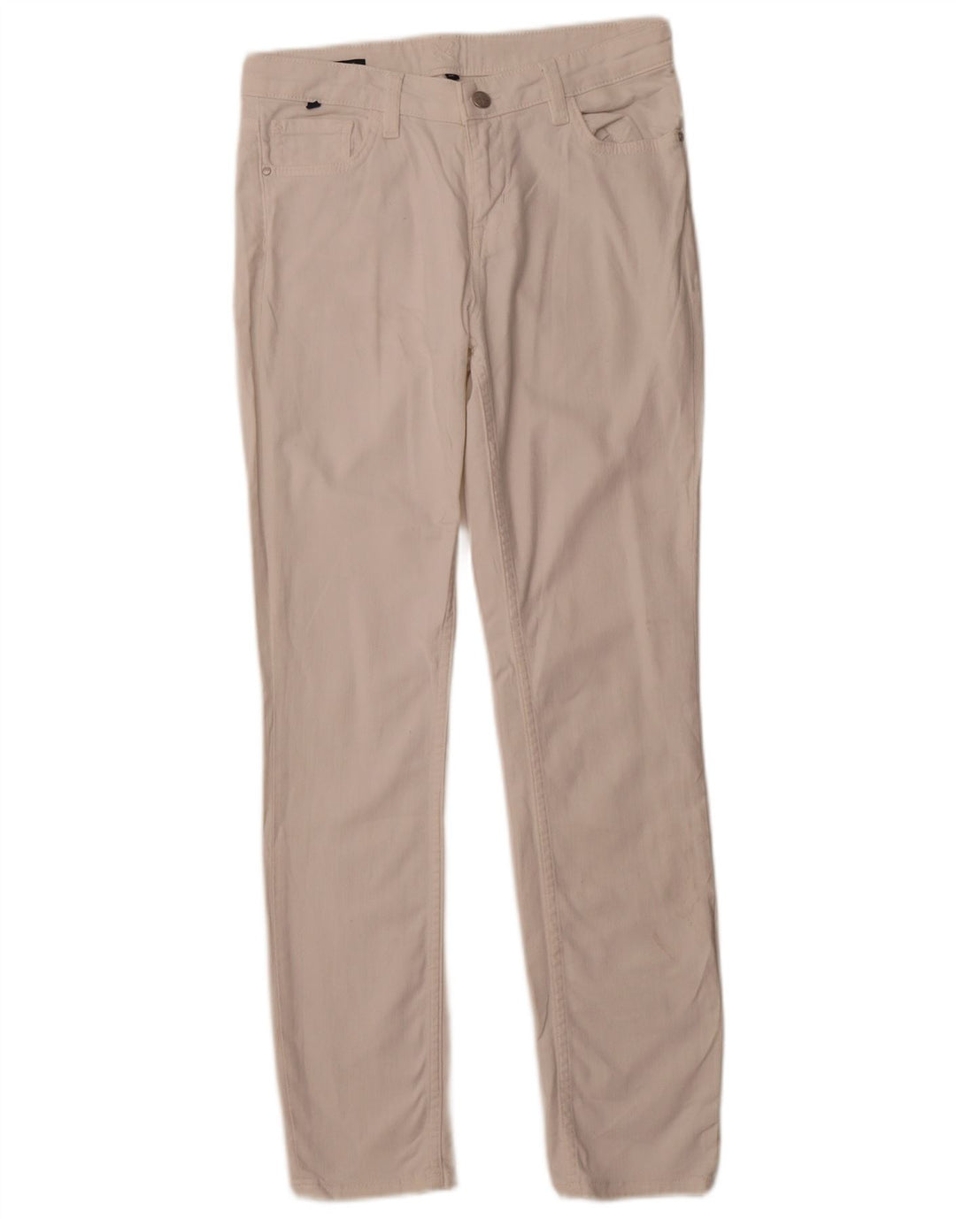 ЭКИПАЖНАЯ ОДЕЖДА Женские узкие повседневные брюки UK 12 Medium W30 L29 Белые