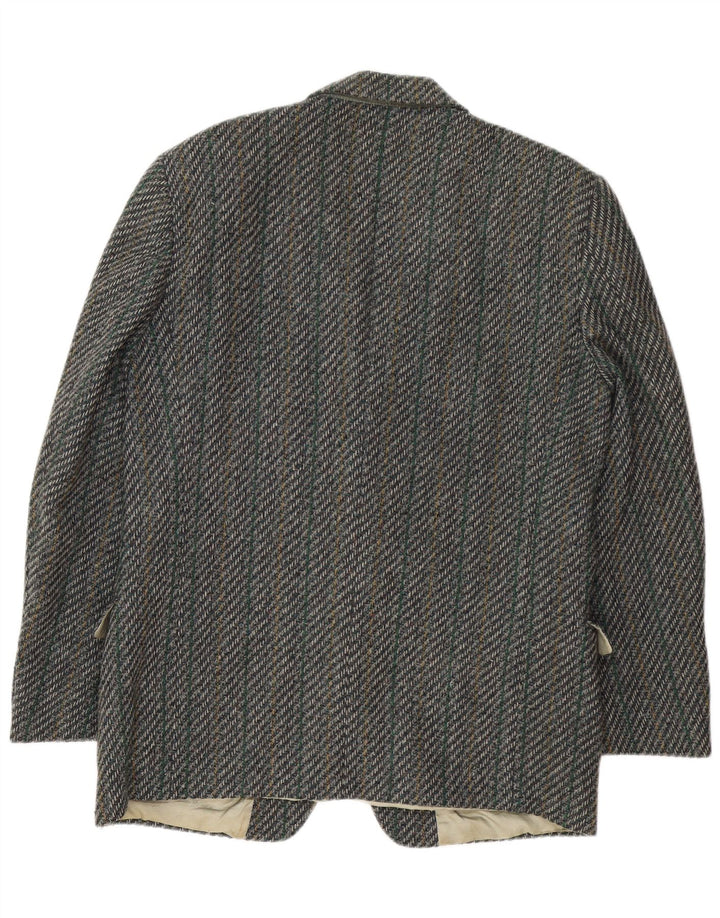 Мужской пиджак Facis на 2 пуговицах IT 52 XL Серый, шерсть с узором «елочка»