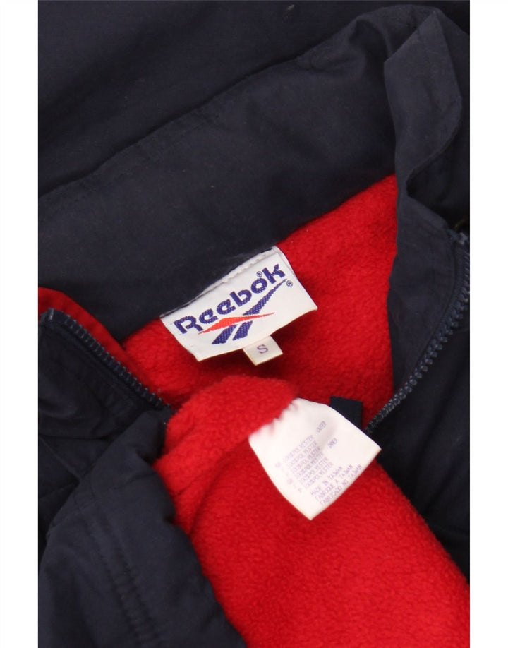 Мужской анорак с капюшоном Reebok Oversized, Великобритания 36, маленький, темно-синий