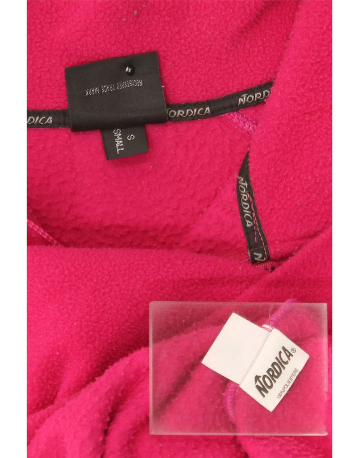 Мужской флисовый джемпер свободного кроя Nordica с воротником-молнией, маленький розовый, полиэстер