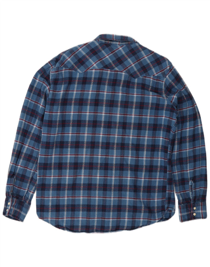 Мужская фланелевая рубашка Levi's, большая синяя клетка
