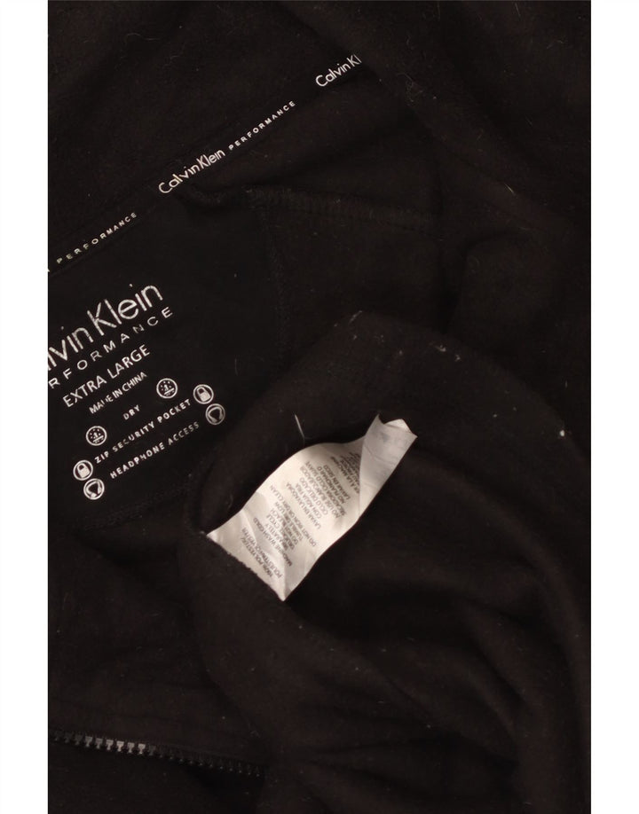 Женская флисовая куртка CALVIN KLEIN UK 18 XL, черный полиэстер