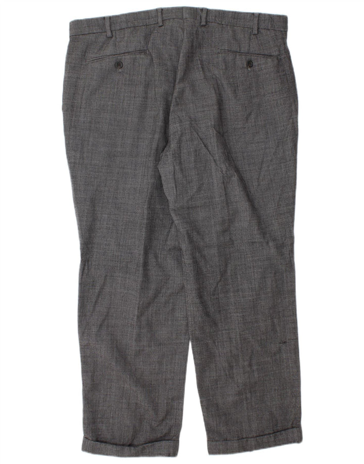 Мужские костюмные брюки CHAPS W38 L29 серые, шерстяные