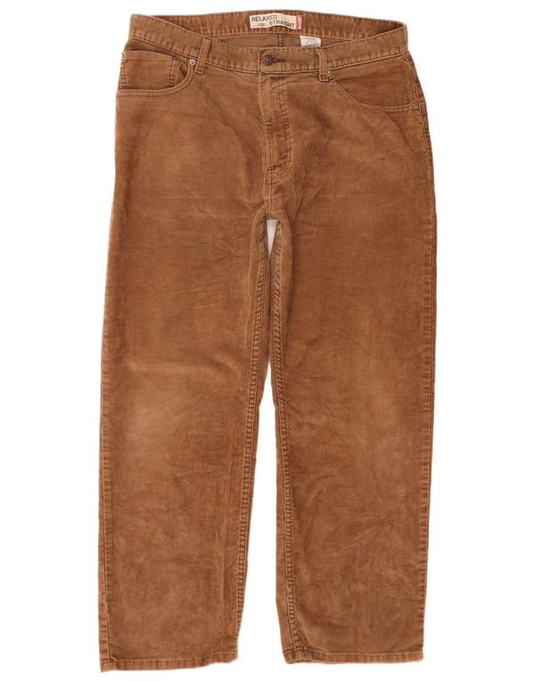 Мужские прямые вельветовые брюки свободного кроя Levi's 559 W36 L30, коричневые, хлопковые