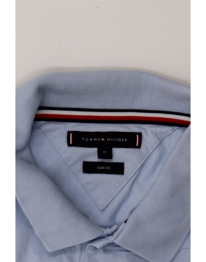 TOMMY HILFIGER Mens Polo Shirt Medium Blue Cotton Vintage Tommy Hilfiger and Second-Hand Tommy Hilfiger from Messina Hembry 