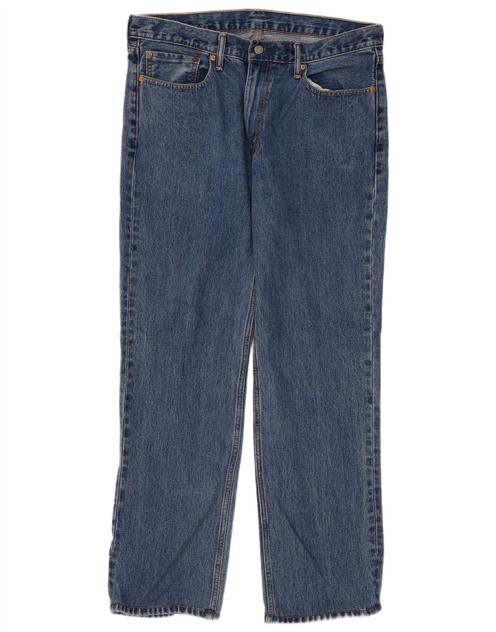 Мужские прямые джинсы Levi's 514 W36 L34 синие, хлопок