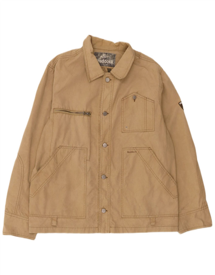 Мужская куртка Braddock UK 40, большая, бежевая, хлопок