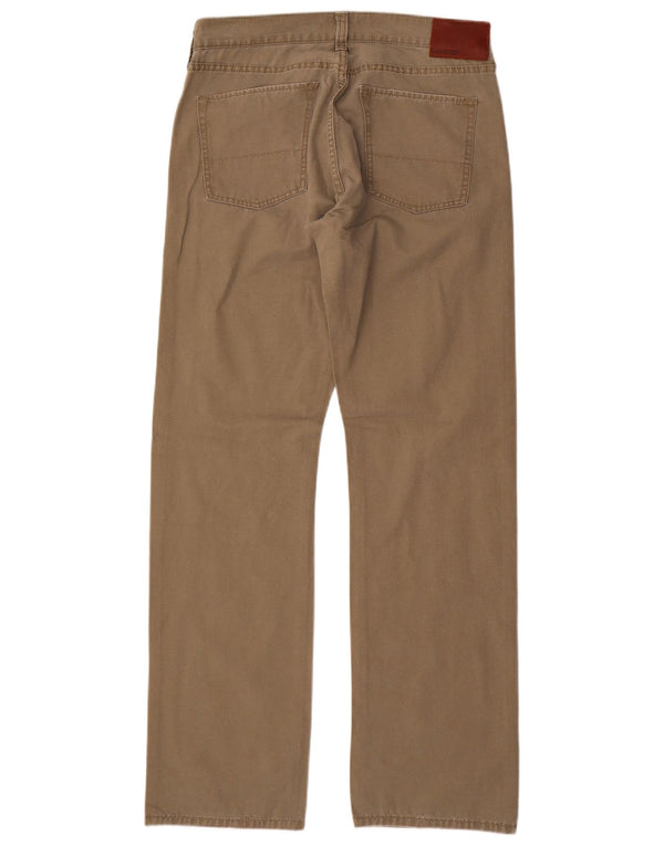 Мужские прямые повседневные брюки Dockers W32 L34, бежевый хлопок