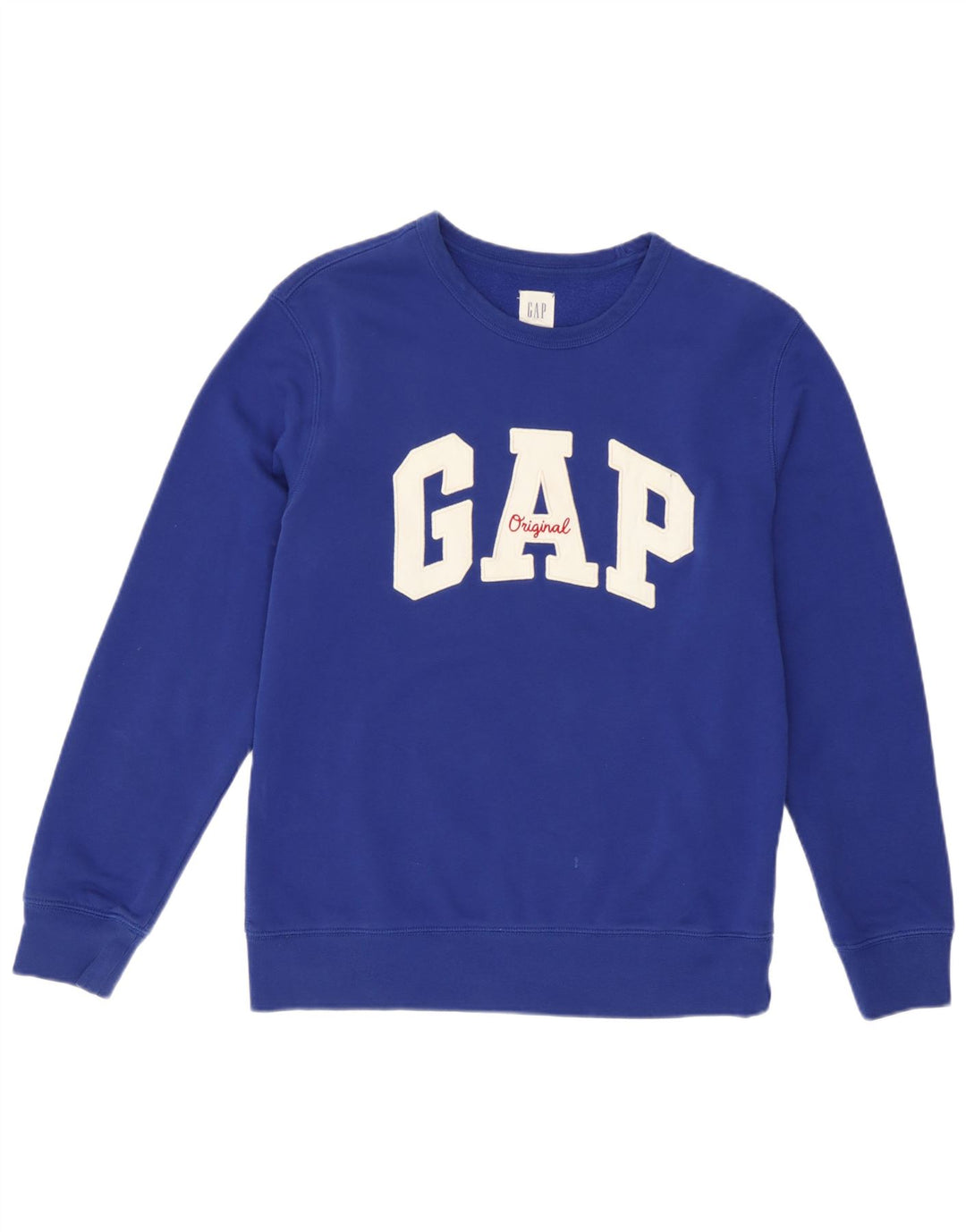 Женский джемпер-свитшот с графическим рисунком Gap, размер UK 10, маленький синий, хлопок