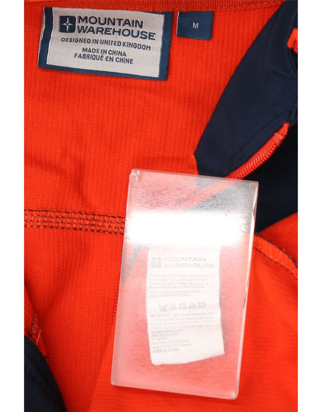 Мужская ветровка с капюшоном Mountain Warehouse UK 38, средний темно-синий