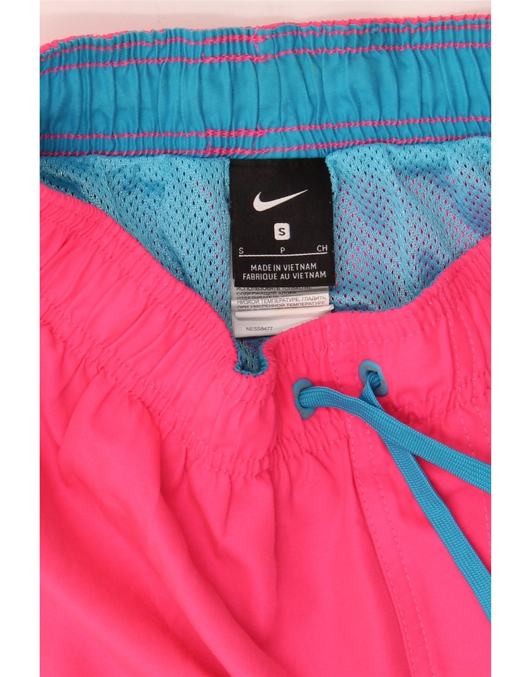 NIKE Womens Graphic Sport Shorts UK 8 Small Pink Polyester Vintage Nike and Second-Hand Nike from Messina Hembry 