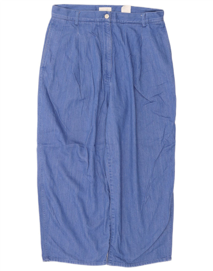 Cos Женские укороченные брюки EU 40 Medium W30 L24 Синий хлопок