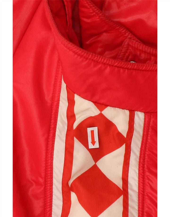 ANBA Mens Graphic Windbreaker Jacket UK 38 Medium Red