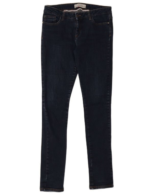 Женские длинные суперскинни Crew Clothing, Великобритания 12, средние W32 L32, темно-синие