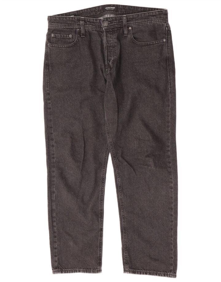 Мужские прямые джинсы Jack & Jones W32 L27, серый хлопок