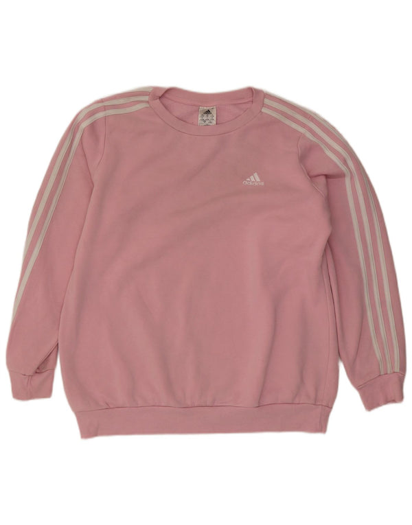 Женский свитер оверсайз Adidas UK 20/22 XL Розовый хлопок