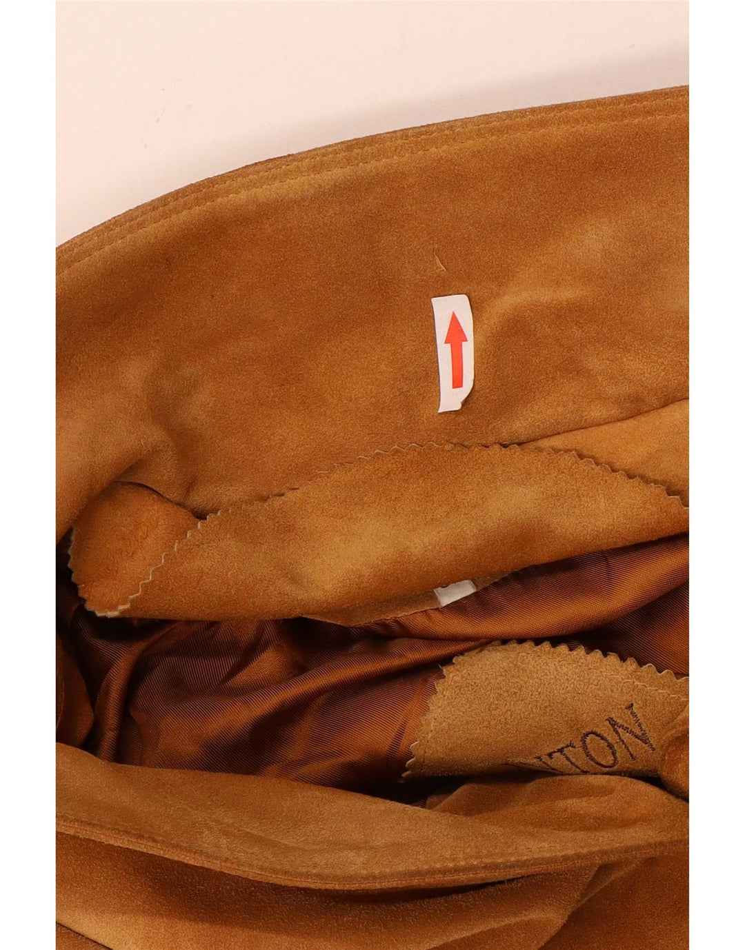 Винтажное женское замшевое пальто IT 42 Medium Beige Leather