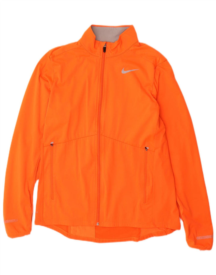Мужская спортивная куртка Nike Dri Fit, средний оранжевый полиэстер