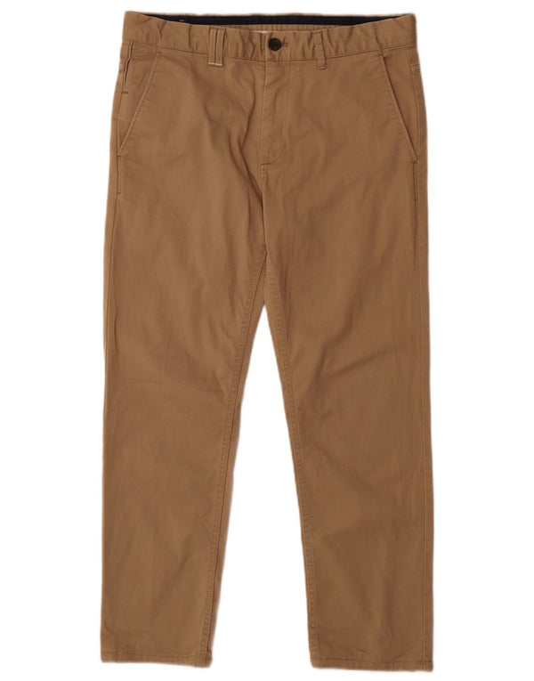 Мужские прямые укороченные брюки Zara EU 40 Medium W31 L25, бежевый хлопок