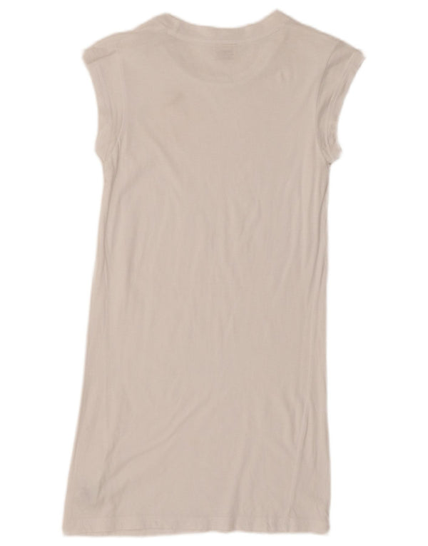 Женское платье-футболка Diesel UK 6 XS, белый хлопок