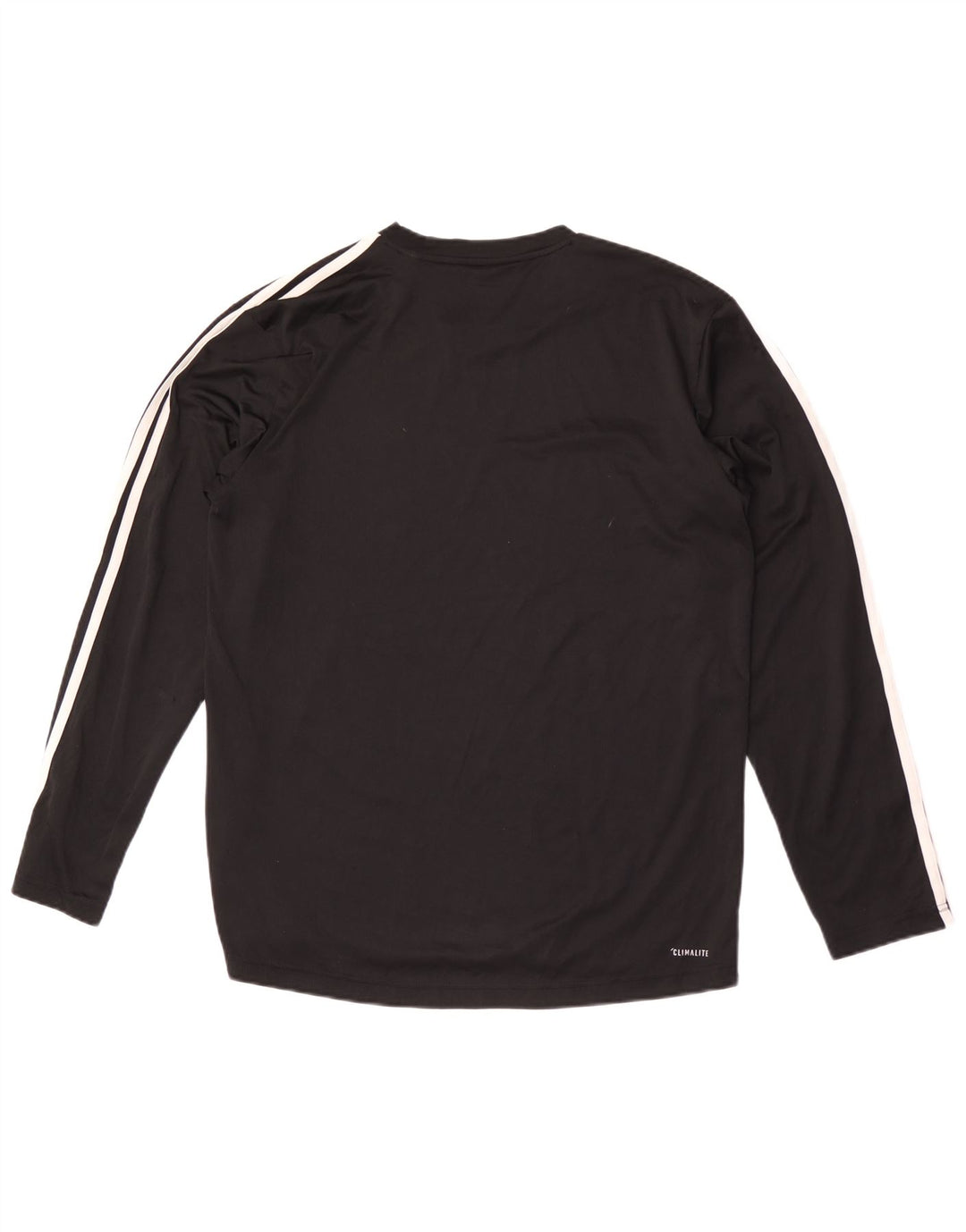 Мужской топ Adidas Climalite с длинным рукавом, большой черный полиэстер