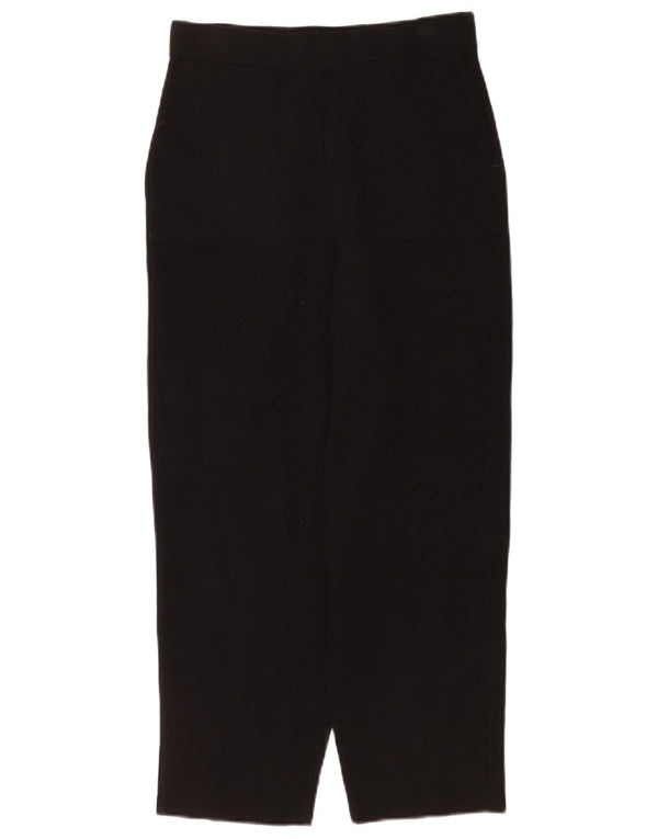 Женские укороченные брюки Zara Medium W28 L24 Черные из вискозы
