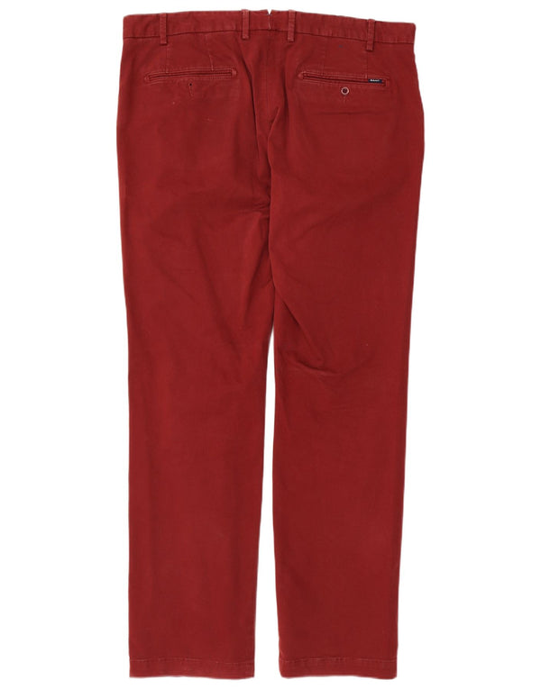 Мужские брюки-чиносы Gant Soho с низкой талией W36 L32, красный хлопок