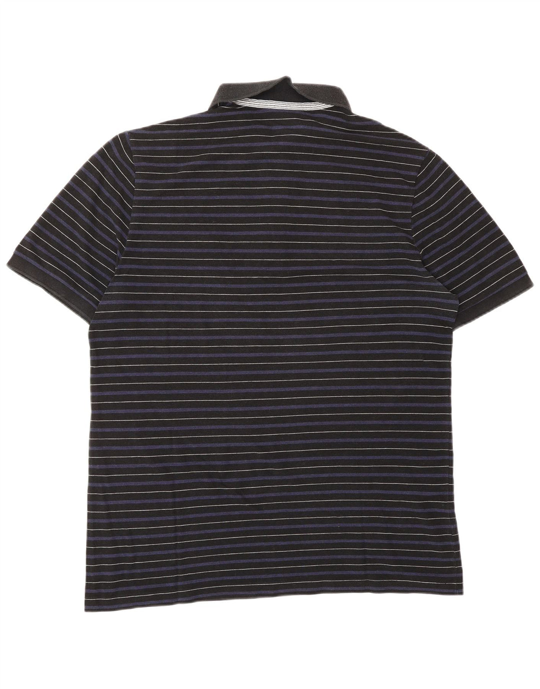 Мужская рубашка-поло Lacoste, размер 6 XL, темно-синяя полоска из лиоцелла