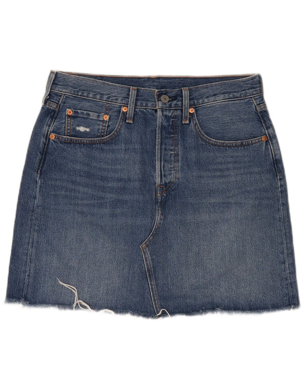 Женская джинсовая юбка Levi's W30, средний синий