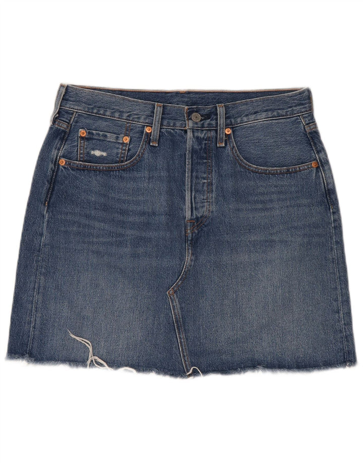 Женская джинсовая юбка Levi's W30, средний синий
