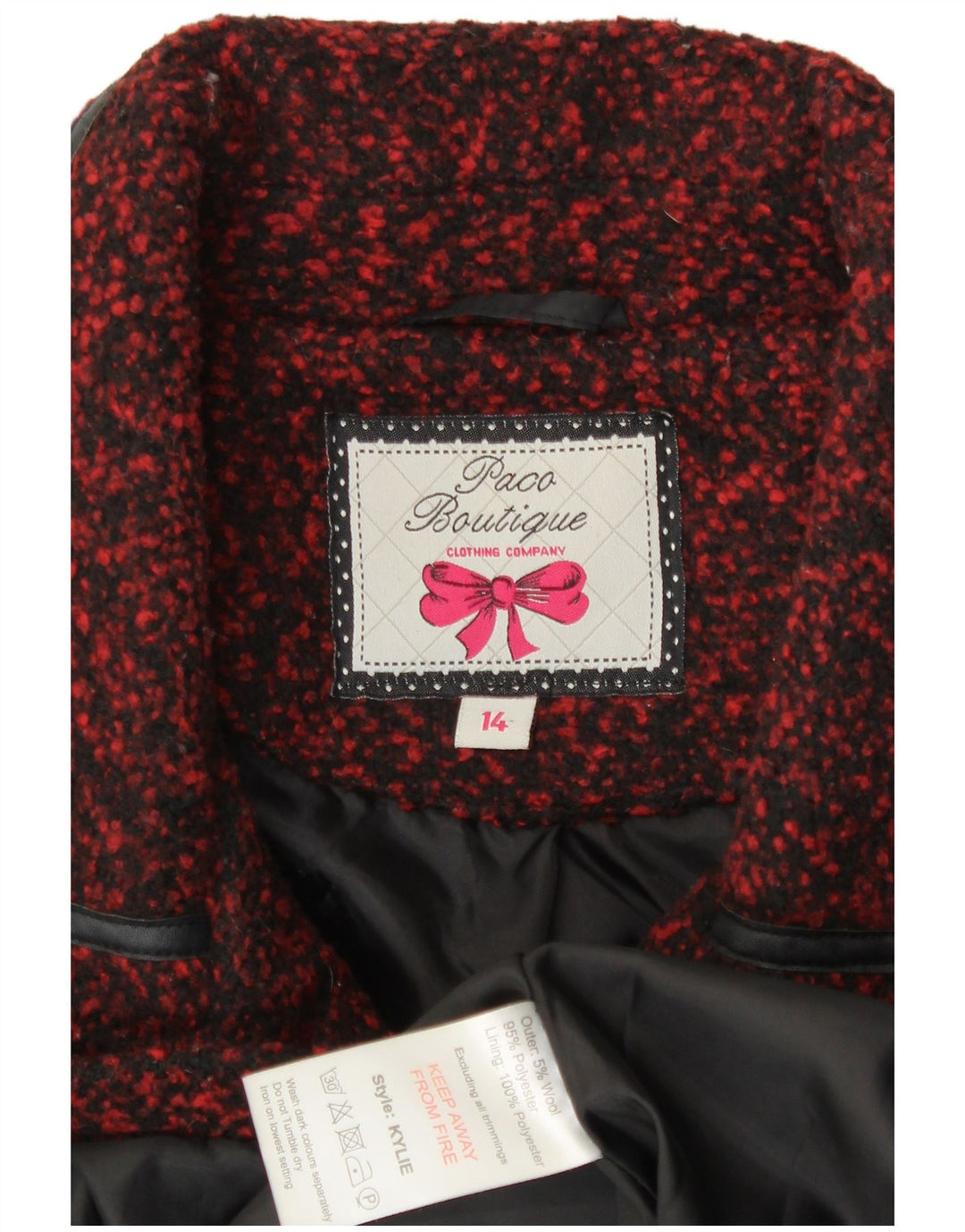 Женская куртка Paco Boutique с 3 пуговицами, Великобритания 14, средний бордовый полиэстер