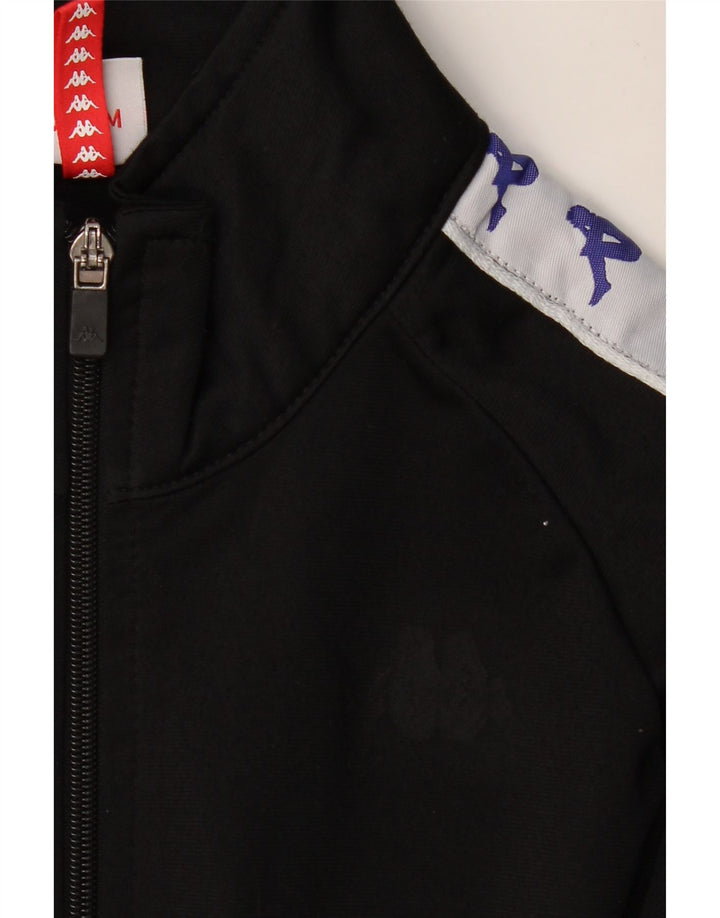 KAPPA Мужской спортивный костюм с графическим рисунком, верхняя куртка, средний черный, полиэстер с цветными блоками