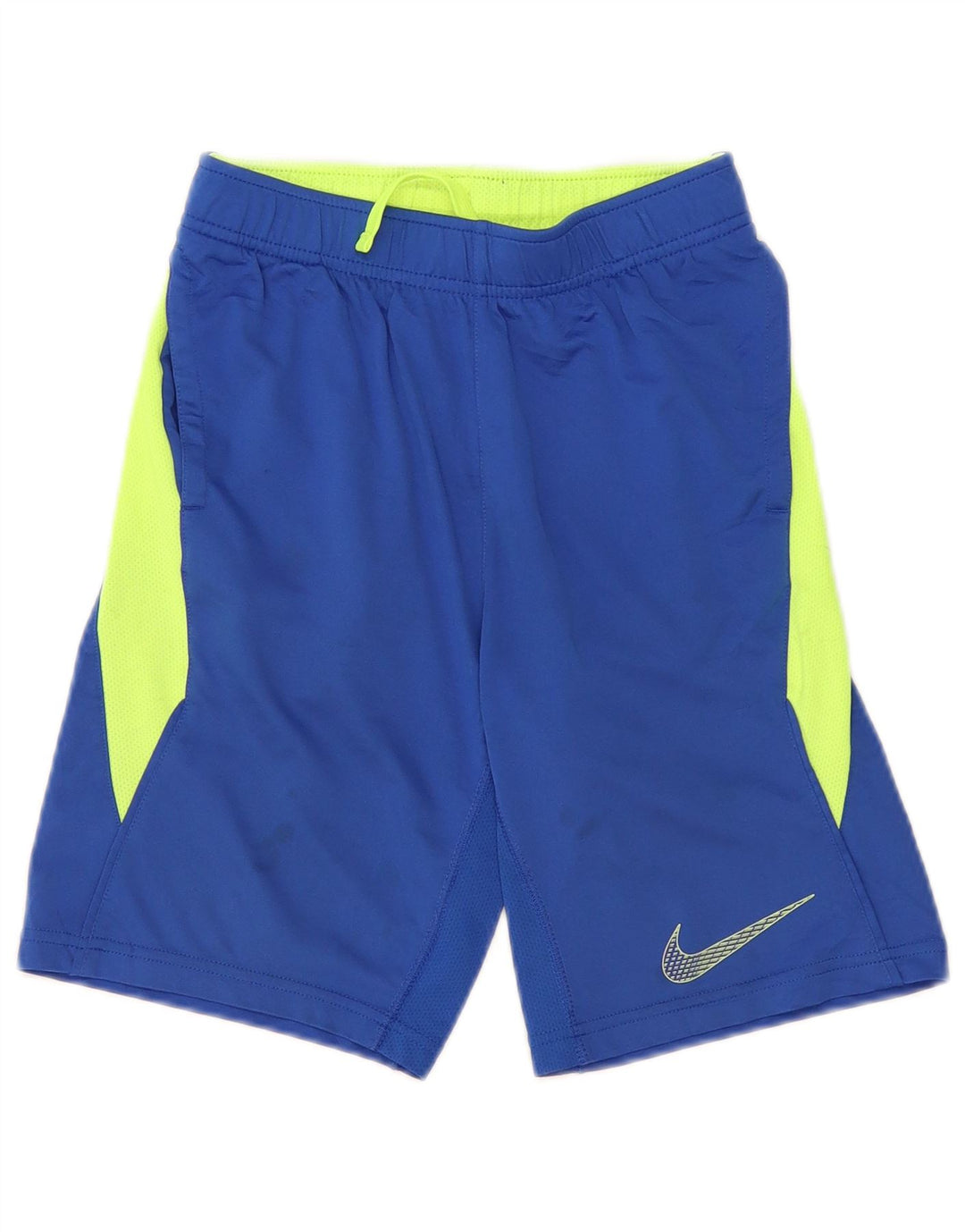 Спортивные шорты Nike Dri Fit для мальчиков 8–9 лет, маленькие синие, полиэстер с цветными блоками