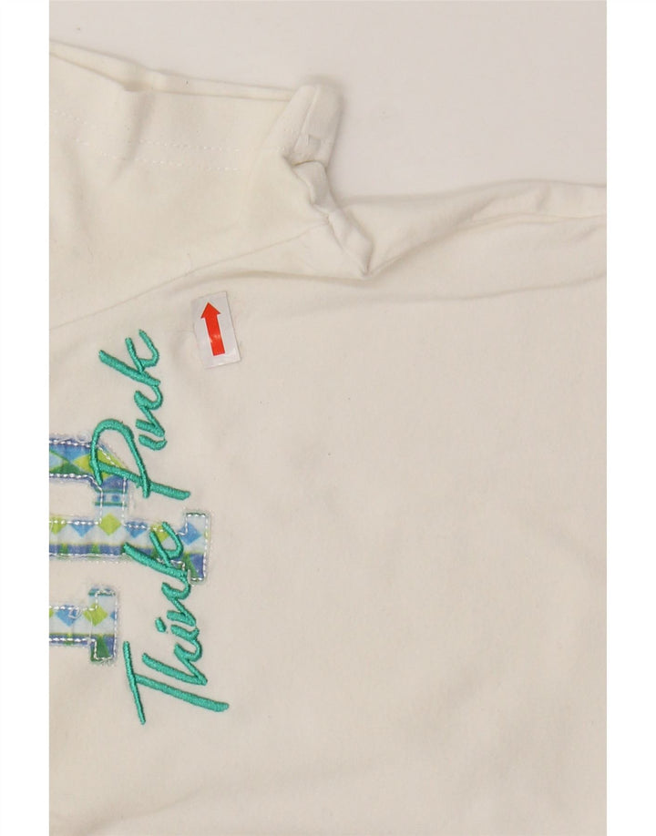 Женская рубашка поло THINK PINK UK 8, маленькая, белый хлопок