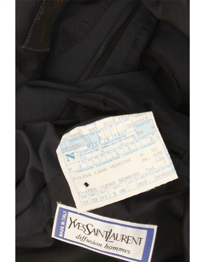Мужской пиджак на 2 пуговицах Yves Saint Laurent IT 56 3XL Серый Шерстяной