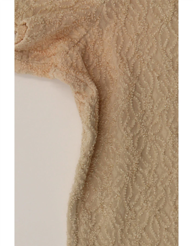 TALBOTS Womens Blouse Top UK 16 Large Beige Nylon Vintage Talbots and Second-Hand Talbots from Messina Hembry 