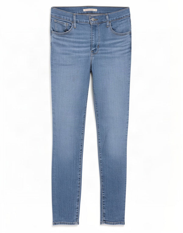 Женские джинсы скинни Levi's W29 L30 синие, хлопок