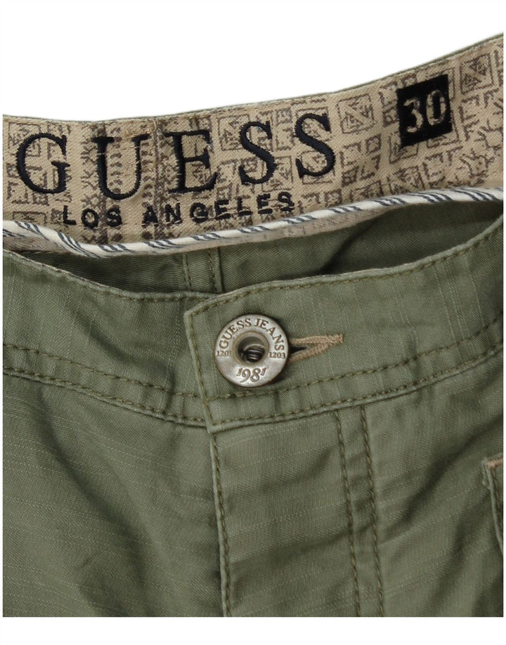 Мужские шорты-карго Guess W30, средний цвет хаки, хлопок
