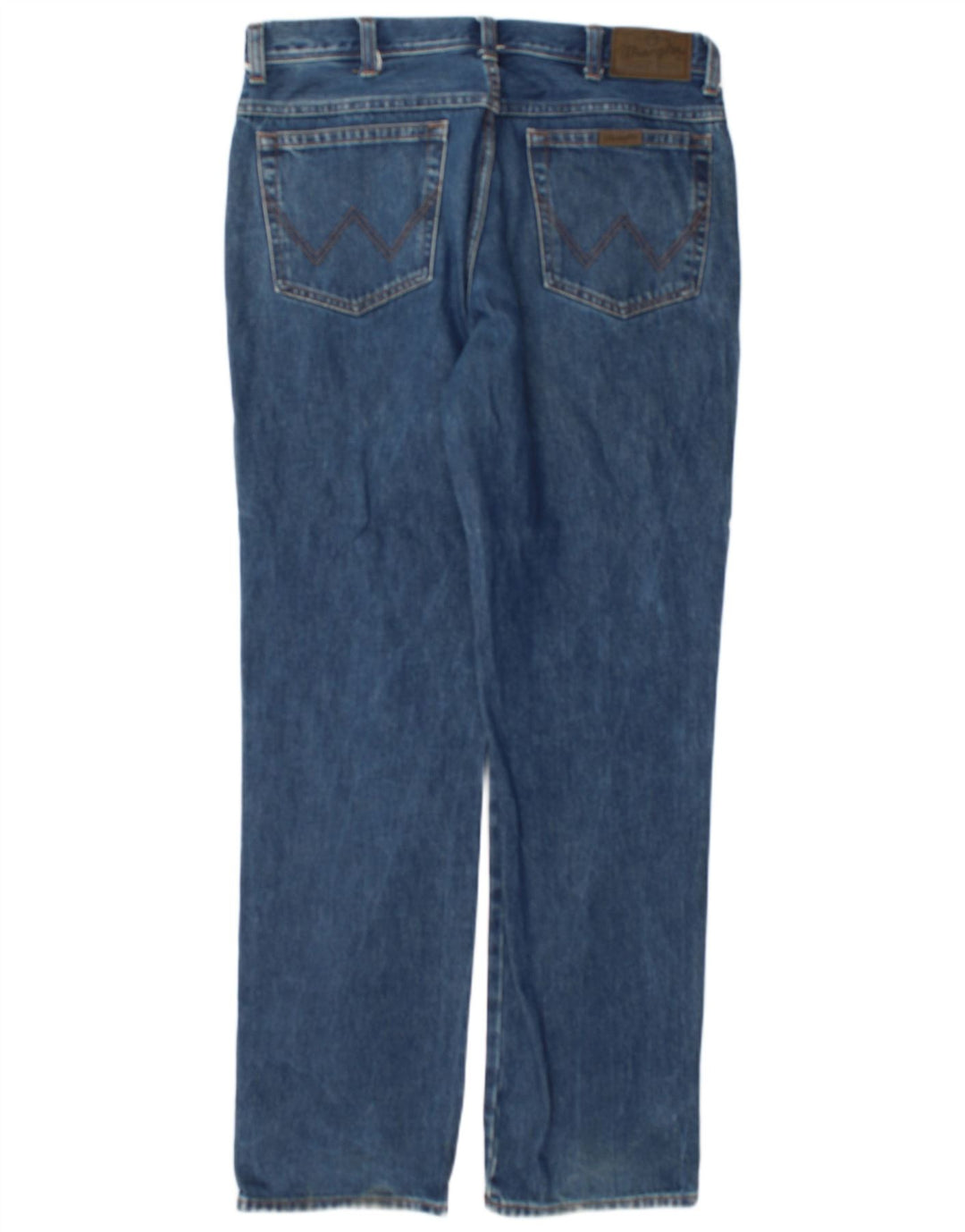 Мужские прямые джинсы Wrangler стандартного кроя W36 L34, синие, хлопок