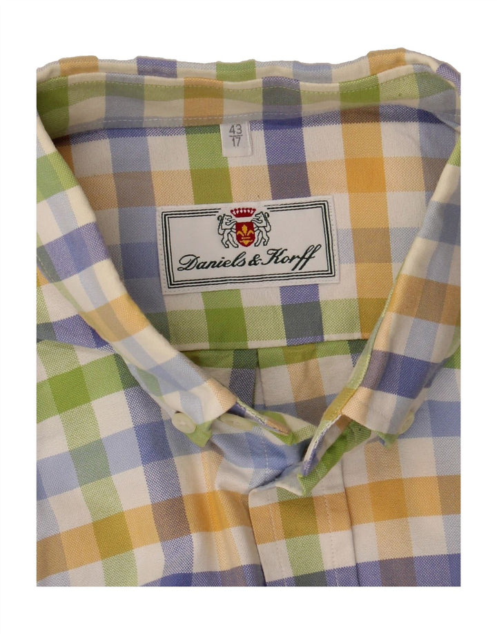 VINTAGE Mens Shirt Size 43 17 XL Multicoloured Check Vintage Vintage and Second-Hand Vintage from Messina Hembry 