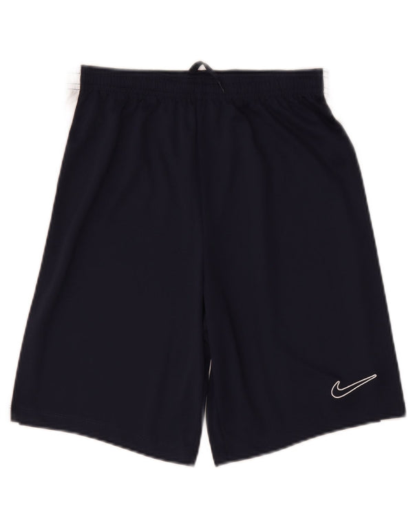 Спортивные шорты Nike Dri Fit для мальчиков 13–14 лет XL, темно-синие, с цветными блоками, спортивные