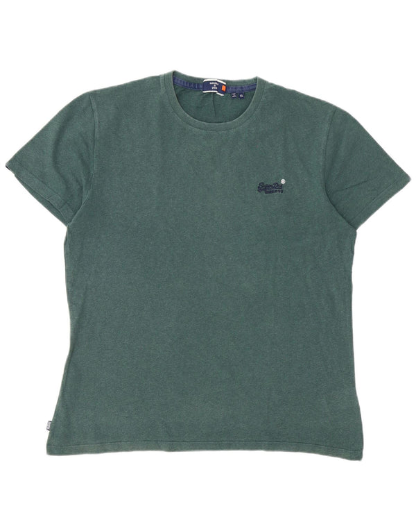 Мужская футболка Superdry Top XL, зеленый хлопок
