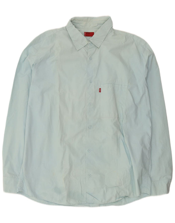 Мужская рубашка Levi's 2XL, синяя, хлопок