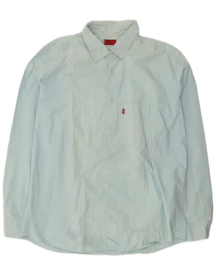 Мужская рубашка Levi's 2XL, синяя, хлопок