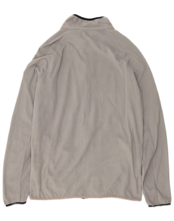 TRUSSARDI Женская флисовая куртка UK 18 XL Серый полиэстер