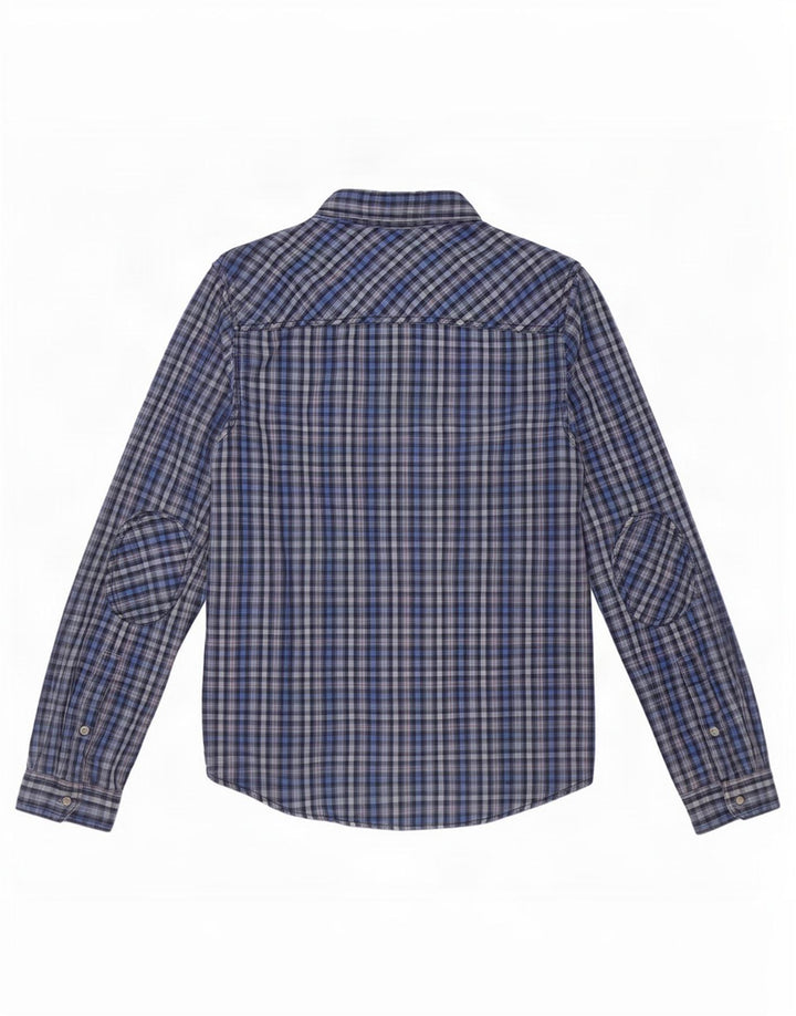 Мужская фланелевая рубашка Tommy Hilfiger, большой синий цвет, хлопок