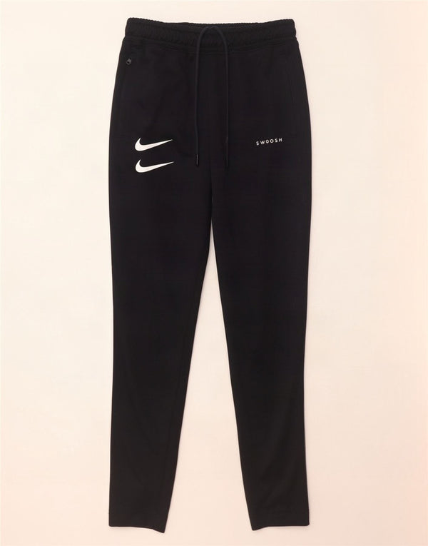 Мужские спортивные брюки Nike Swoosh, маленькие черные, полиэстер с цветными блоками